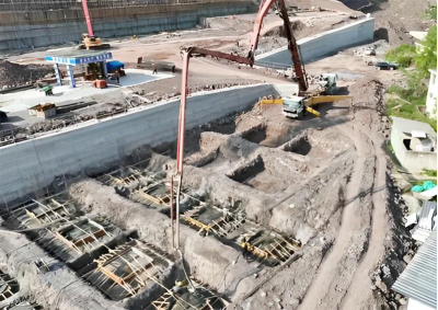 總投資4億元！食品產業園配套基礎設施項目施工現場